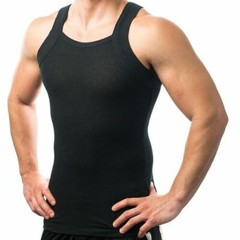 DIFFERENT TOUCH 2X 4 Assorted Pack G Style Square Cut A Shirt Ribbed Tank Top