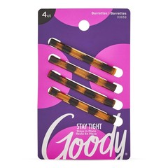 Stay Tight Hair Barrettes 4 Pack Slideproof Flat Clips for All Hair Types