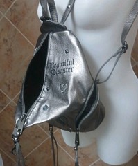NWOT-BEAUTIFUL DISASTER Mini Backpack-Metallic Bronze