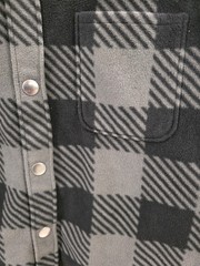 Rivalry Threads 91 Fleece Flannel Button-up Cincinnati Bearcats Patch Sz Large