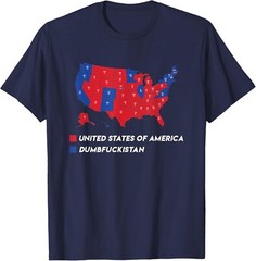 Election Map 2024 United States Of America Dumbfuckistan T-Shirt