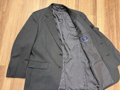 Brooks Brothers Saxxon 1818 40R Black Herringbone Wool Blazer Sport Coat
