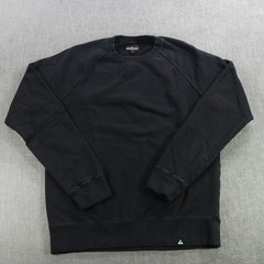 American Giant Sweatshirt Mens Medium Black Crewneck Pullover Made In USA Logo