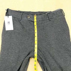 $475 RETAIL PT Torino NWT Slim Fit Casual Pants Sz 50 32 US Gray Plaid Stretch