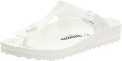 Birkenstock Gizeh White Eva sz 38 7 normal fit new nwob