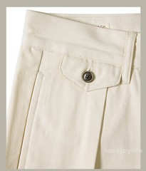 Red Tornado Retro Men&rsquo;s HBT Straight Pants Cotton Pleated Casual Formal Trousers