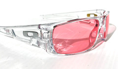 NEW OAKLEY CRANKSHAFT Polished Clear GALAXY HD Pink Iridium Sunglass 9239