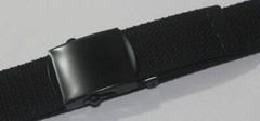 NEW ADJUSTABLE 56&Prime; INCH ASSORTED CANVAS MILITARY WEB BELT BLACK BUCKLE MEN WOMEN