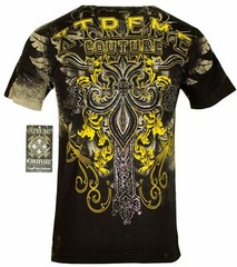 XTREME COUTURE by AFFLICTION Men&rsquo;s T-Shirt SALVATION Tattoo Biker MMA S-5XL