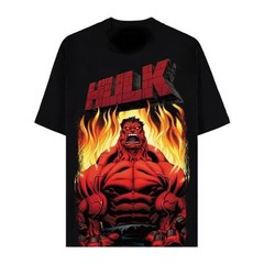 MARVEL STUDIOS RED HULK WITH FLAMES MENS SHORT SLEEVE T-SHIRT SIZE XXL / 2XL NEW