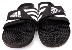 Adidas Men&rsquo;s Adissage Slip On Slides Comfort Sandals, Size 10.0 M, Black/White