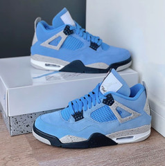 Jordan 4 « University Blue » Mid Top Men&rsquo;s Retro Basketball Shoes Us Size 6-12