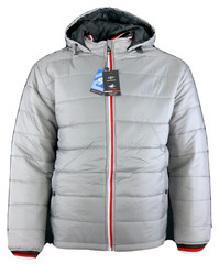 Men’s Winter Polyester Puffer Lightweight Jackets Unbranded – Gray – S
