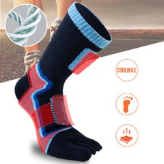 3/6Pack Five Finger Toe Crew Men Athletic Sport Casual Classic Cotton Socks 7-11