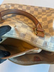 AUTHENTIC LOUIS VUITTON DAMIER AZUR CANVAS SPEEDY 30 BAG