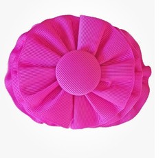 Pink Magenta Hair Bow Barrettes Flower Ruffle Button Grosgrain Ribbo Women Girls