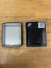 JF J.Ferrar BLACK Wallet Slim Fold Features RFID PROTECTION BRAND NEW
