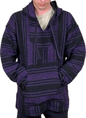 Mexican Poncho Baja Hoodie-Surfer DrugRug Jacket Unisex sz: M, L, XL, 2XL, 3XL