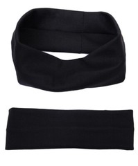 2 Pack Solid Classic Simple Sports, Makeup and Yoga Headbands