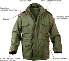 Soft Shell Waterproof Tactical Jacket Army M65 Military Light M-65 Field Coat