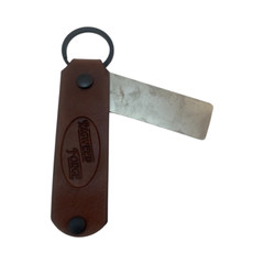 Sharpening – 2 Sided Diamond Plate with Leather Sheath From Ragweed Forge #1 – B