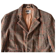 Engineered Garments Norfolk Jacket M Wool Brown Plaid Tailored Blazer F/S