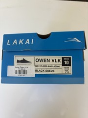 Lakai Owen VLK Men&rsquo;s Suede Slip-On Low Top Sneakers Black/White MS117-0232
