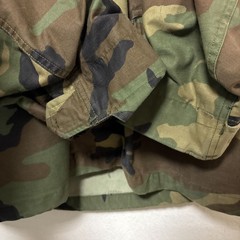 【US ARMY】 87年納入 米軍 実物 M-65 ウッドランドカモ フィールドジャケット S-3674