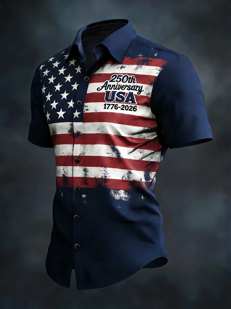 250th Anniversary Independent Day American Flag USA Freedom Patriotic Shirt (3)