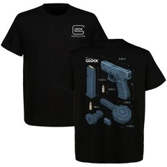 Glock Gen 5 Team Know Your Glock Full Color Tactical T-Shirt Black