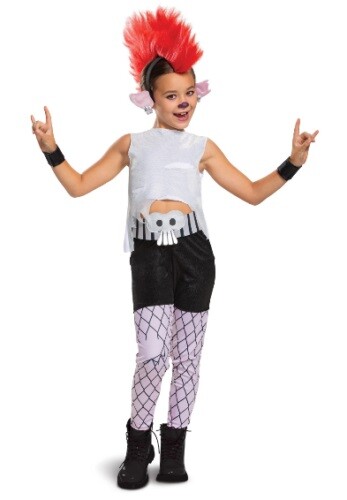 Trolls World Tour Barb Halloween Costume Disguise Deluxe Kids Size 3T-4T Toddler