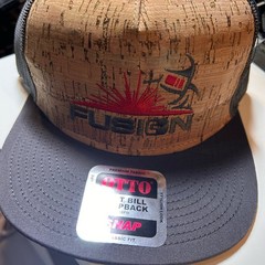Fusion flat bill snap back hat