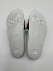 Gucci Pursuit pool slides green and red web strap Size 7 UK