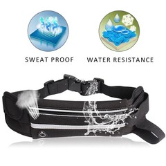 Waist Running Belt Bag Sports Portable Outdoor Gym Waterproof Money Zip Pouch