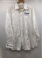 Calvin Klein White Regular Fit Button Down Dress Shirt Chep – Size XXXL