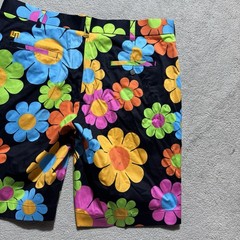 Loudmouth Shorts Mens 38 Colorful Floral Print Golf Sports Mid Rise Chino 38×11