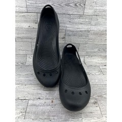 Crocs Kadee Women Black Ballet Flats Comfort Slip On Shoes Size 8 11215