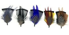 Lowrider Fedora Pachuco Cowboy Hat 4 Inch Combo Hatband Feathers Pack Of 5