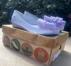 Mini Melissa Ultragirl Sweet Purple Glitter Lilac Bow Youth Size 3