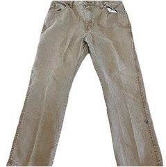 Dickies Men&rsquo;s Beige Canvas Carpenter Pants Relaxed Straight Leg 32W