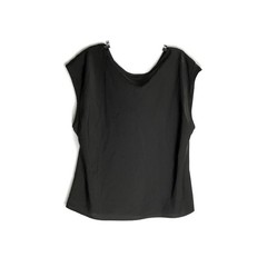 Banana Republic Women’s Black Solid Cowl Neck Cap Sleeve Pullover Blouse XL