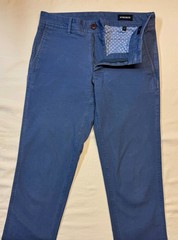 Bonobos Stretch Organic Cotton Chinos – blue – mens 28 x 30 slim – free shipping