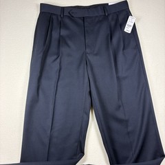 Brooks Brothers 1818 Madison Fit Wool Dress Pants Navy Blue 33×32 NWT