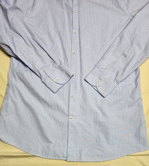 Charles Tyrwhitt Shirt Men 16 1/2 Non Iron Slim Fit Long Sleeve Purple Check EUC