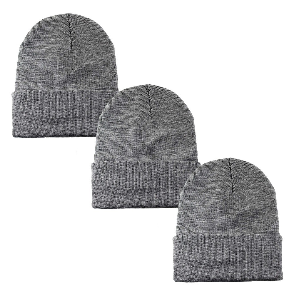 Unisex Beanie Cap Knitted Warm Solid Color Winter Hat for Men Women Teens