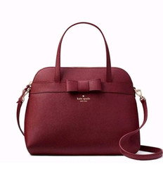 KATE SPADE red Julita Kirk Park Saffiano LEATHER SATCHEL in RARE Pillboxred