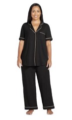 Joyspun Womens Notch Collar & Capri pants Sleep Set sizes S, M, L, XL, 2x, 3x