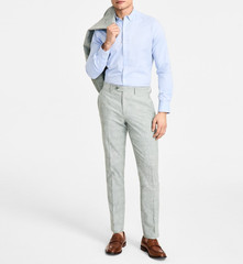 Bar III Men&rsquo;s Slim-Fit Linen Suit Pants MSRP $135