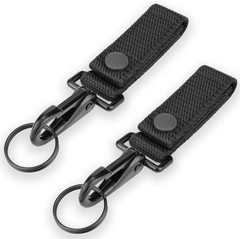 Ullnosoo Heavy Duty Belt Keeper Keychain Belt Clip, Key Ring Holder for Duty Bel