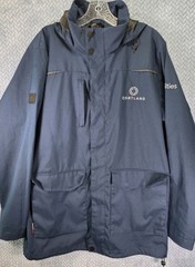 Stormtech Performance Navy Full Zip Up Jacket Men Size Medium Hooded All Weather